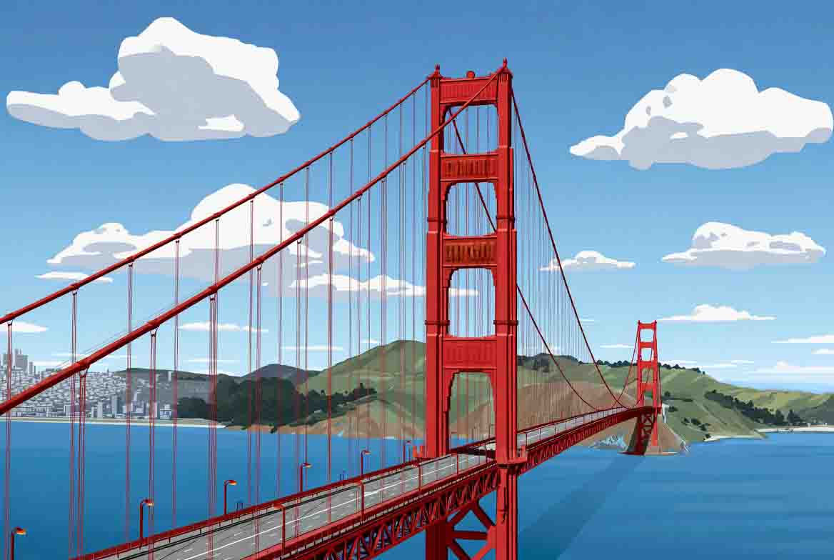 Golden Gate Bridge Perspective
